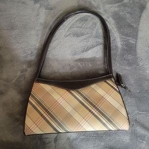 KATE SPADE**WOMENS PURSE**FLANNEL DESIGN**PERFECT CONDITION**INSIDE POCKETS
